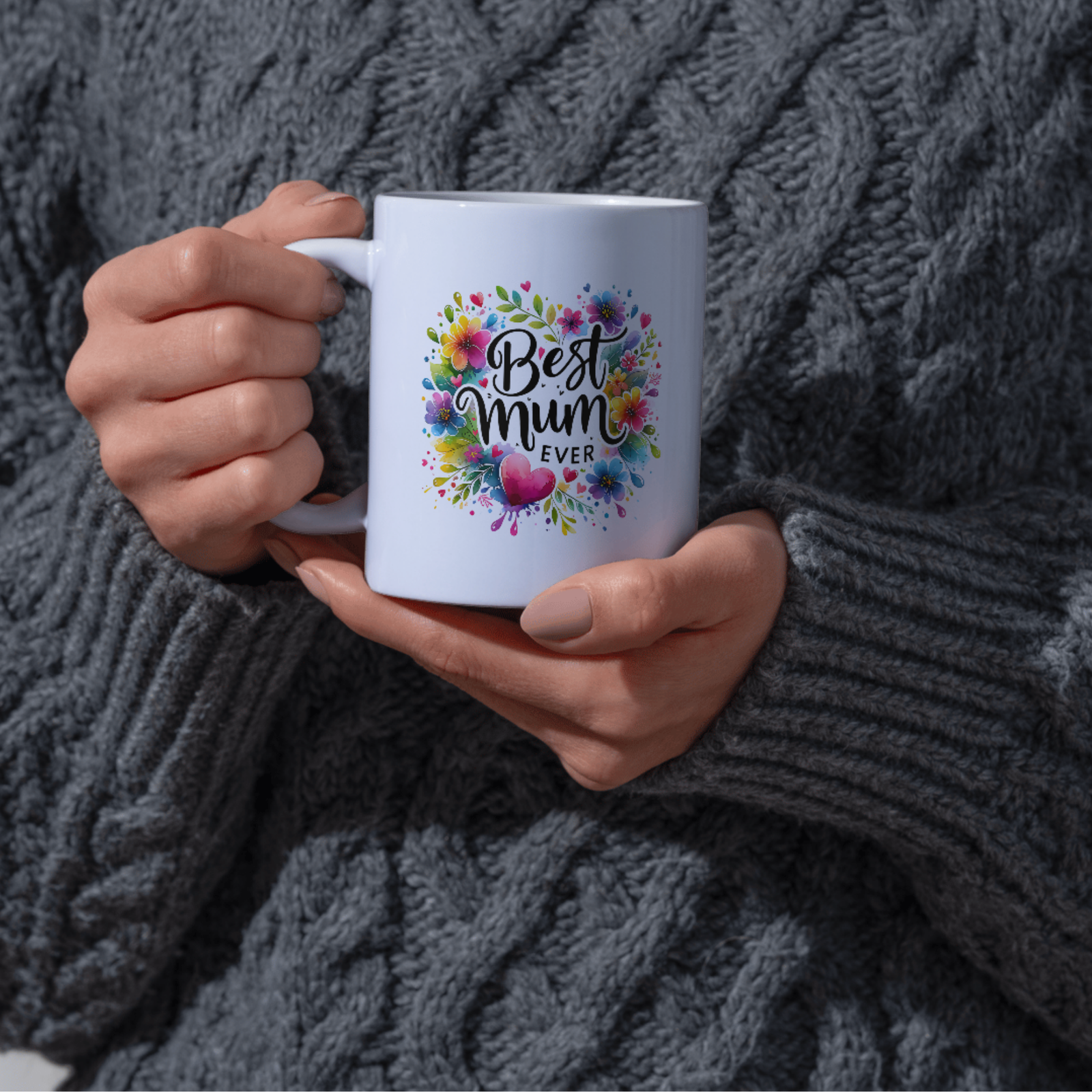 Best Mum Ever Floral Mug Because she deserves reminding... every single day Our "Best Mum Ever" mug isn't just a mug... It's that little moment of appreciation with every sip.
