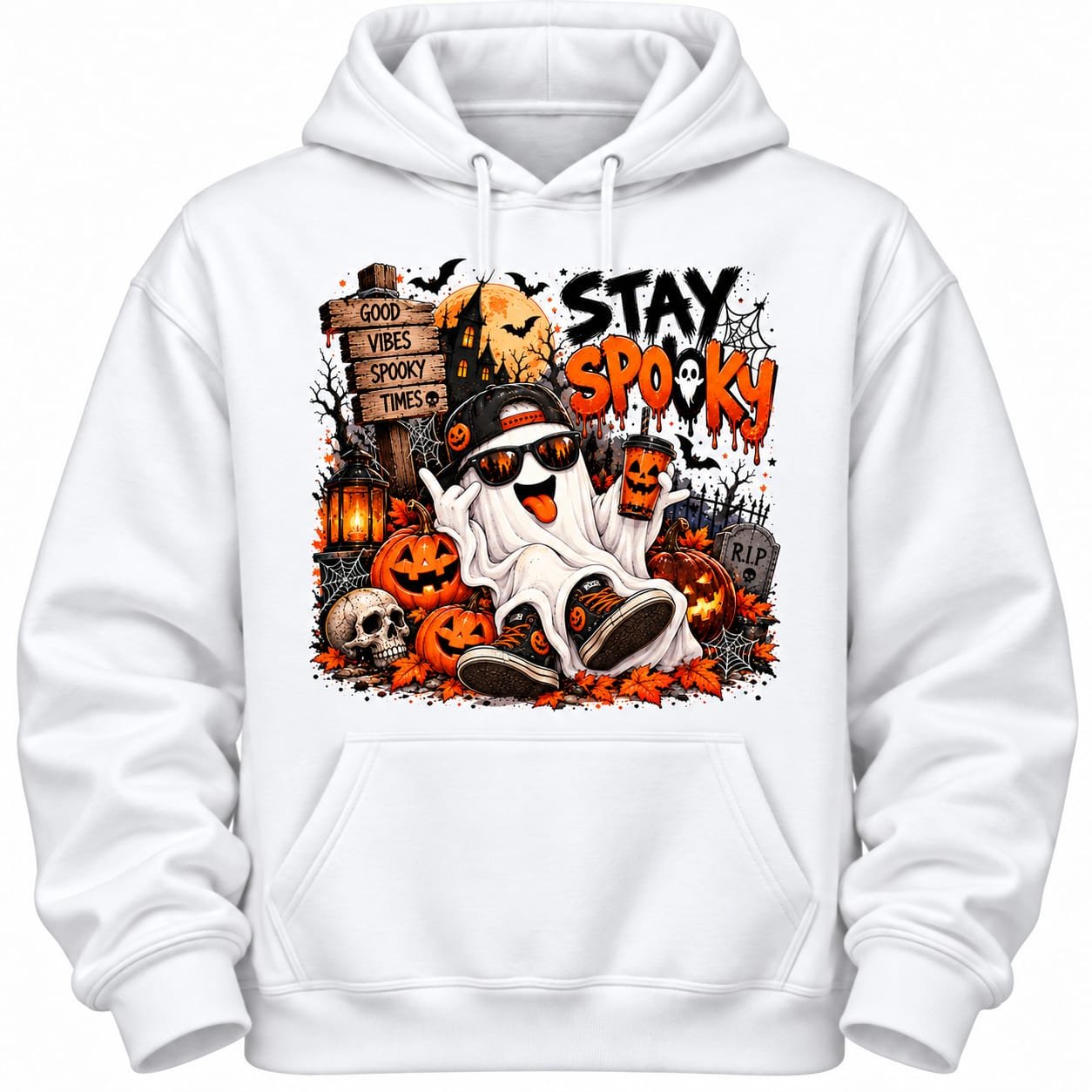 Cool ghost themed childs hoody